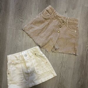 Two Zara skirts size 6Y